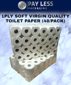 1PLY SOFT VIRGIN QUALITY TOILET PAPER (48/PACK)